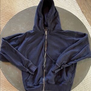 Hanes Navy Blue Zip-Up Hoodie